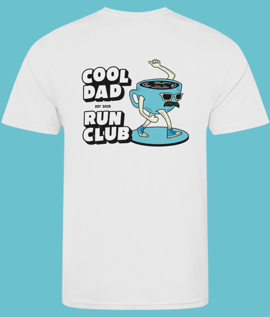 Cool Dad Run Club T Shirt - White