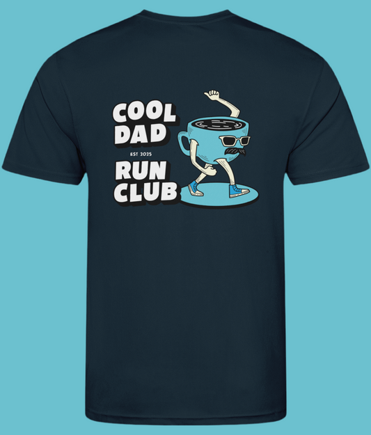 Cool Dad Run Club T Shirt - Navy