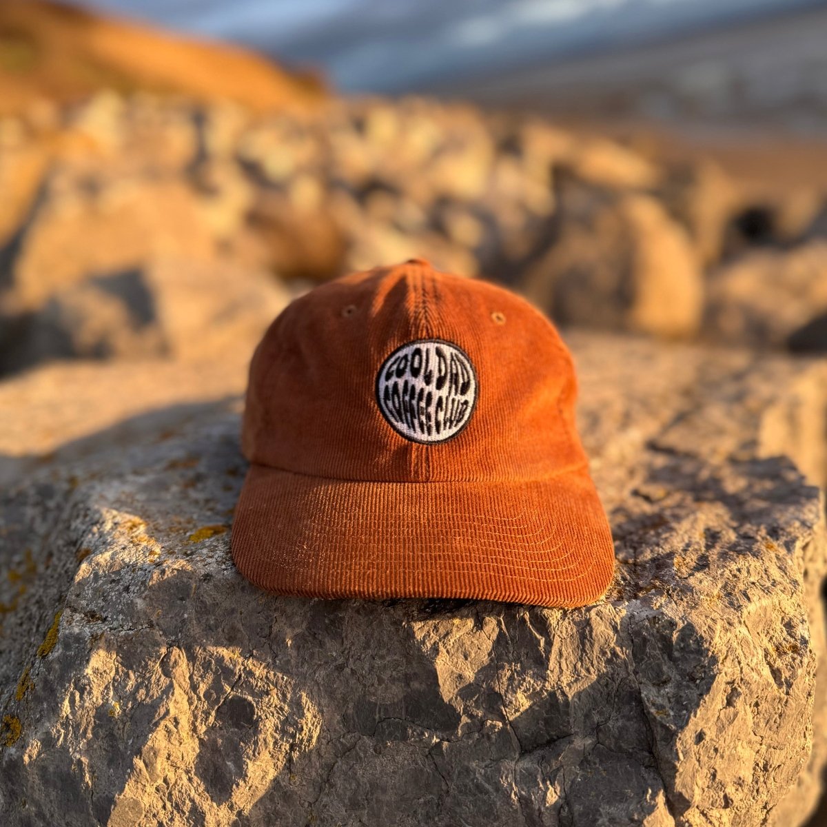 Classic Corduroy Cap | Embroidered Logo - Cool Dad Coffee Club