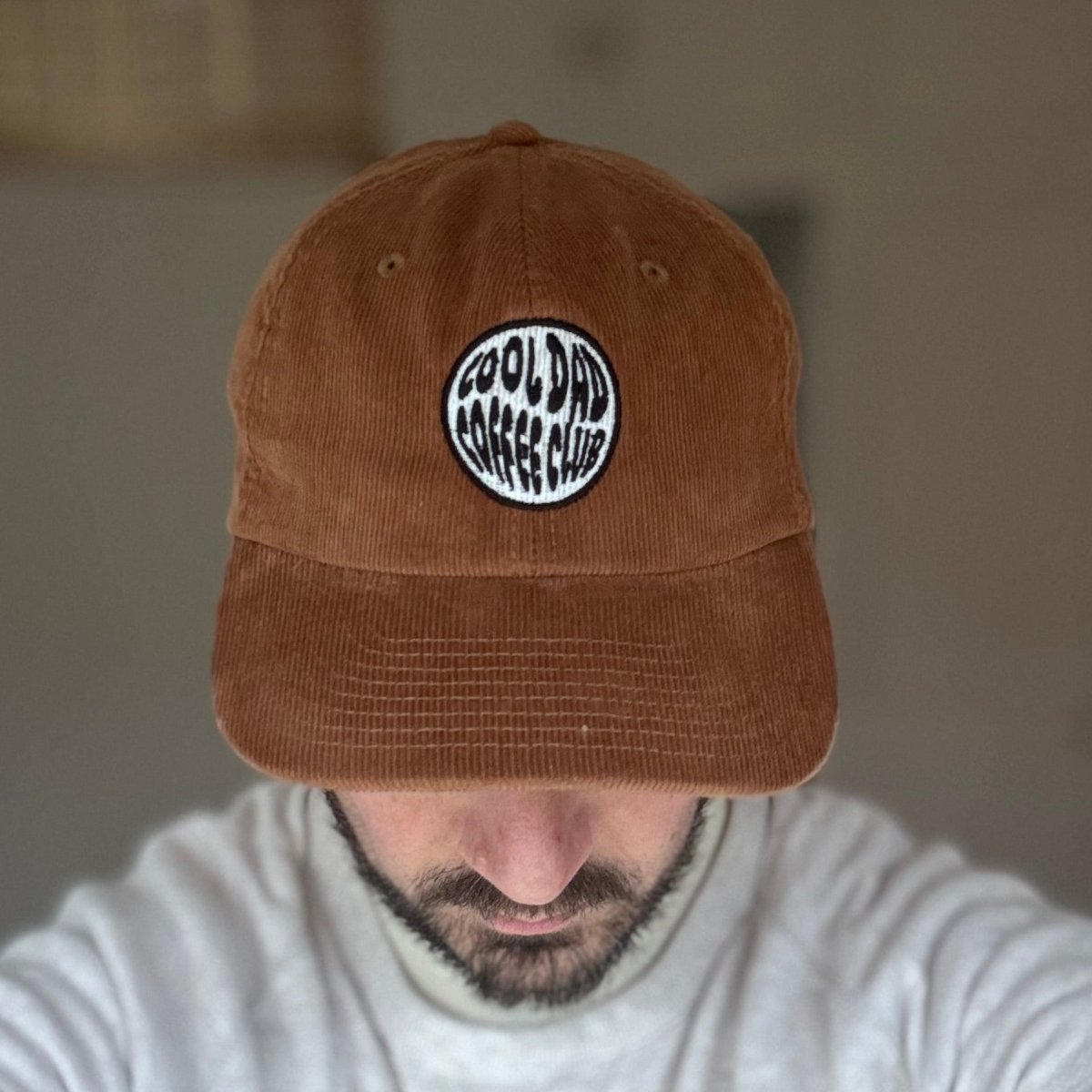 Classic Corduroy Cap | Embroidered Logo - Cool Dad Coffee Club