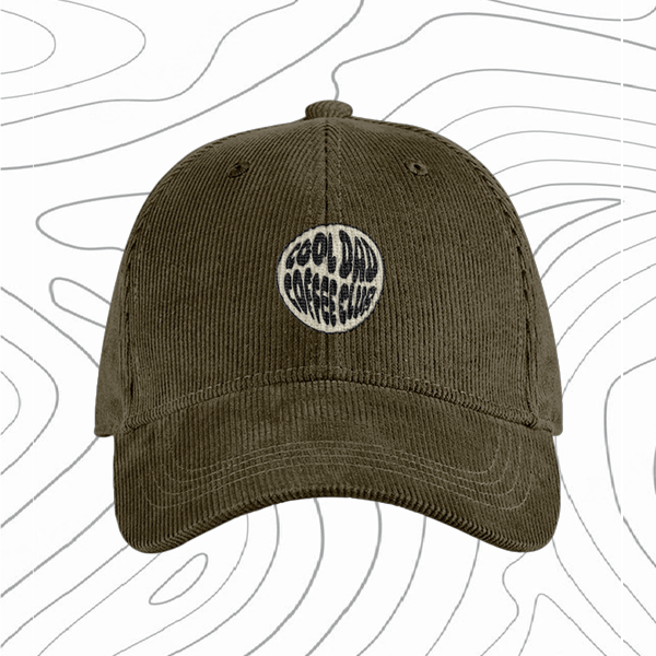 Corduroy Cap | Round Logo | 3 x Colours - Cool Dad Coffee Club