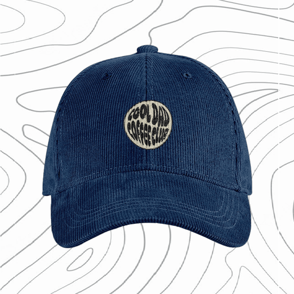 Corduroy Cap | Round Logo | 3 x Colours - Cool Dad Coffee Club