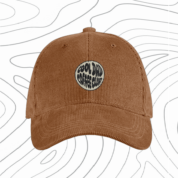 Corduroy Cap | Round Logo | 3 x Colours - Cool Dad Coffee Club