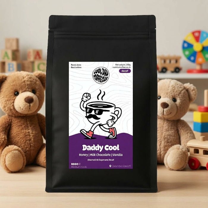 Daddy Cool Decaf | Honey, Chocolate, Vanilla | 250g (Award winning!) - Cool Dad Coffee Club