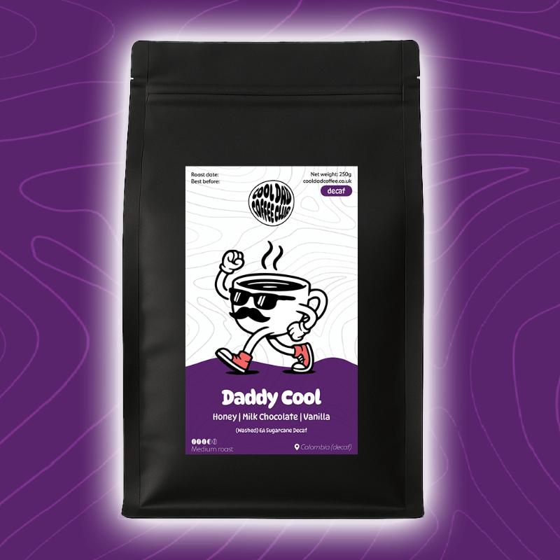 Daddy Cool Decaf | Honey, Chocolate, Vanilla | 250g (Award winning!) - Cool Dad Coffee Club