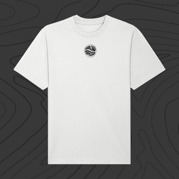 Heavy T | Round Logo Central | White - Cool Dad Coffee Club