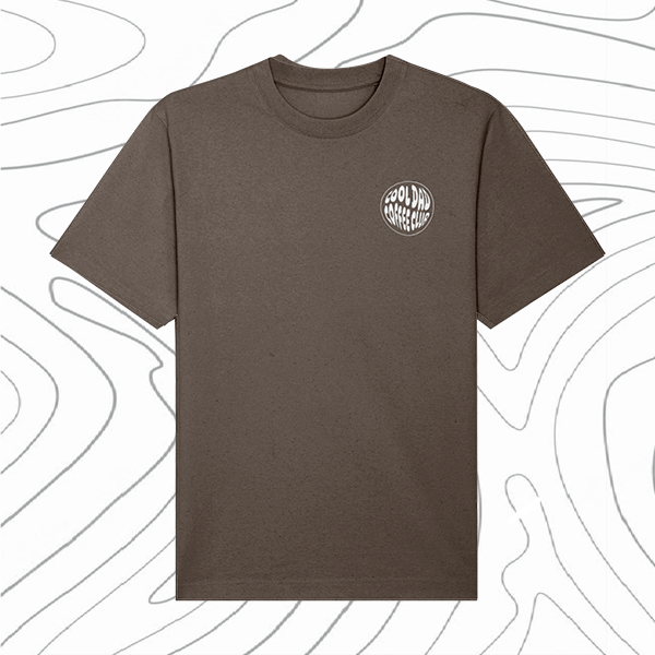 Heavy T Shirt | Round Logo | Mocha - Cool Dad Coffee Club