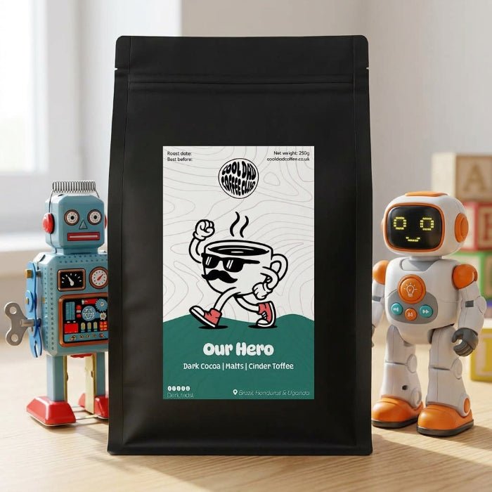 Our Hero Coffee | Cocoa, Malts, Cinder Toffee | 250g - Cool Dad Coffee Club